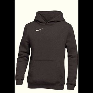 Nike Club Youth Boy's Fleece Hooded Sweatshirt Hoodie -Black-M